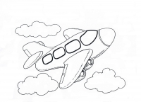 Un avión por las nubes